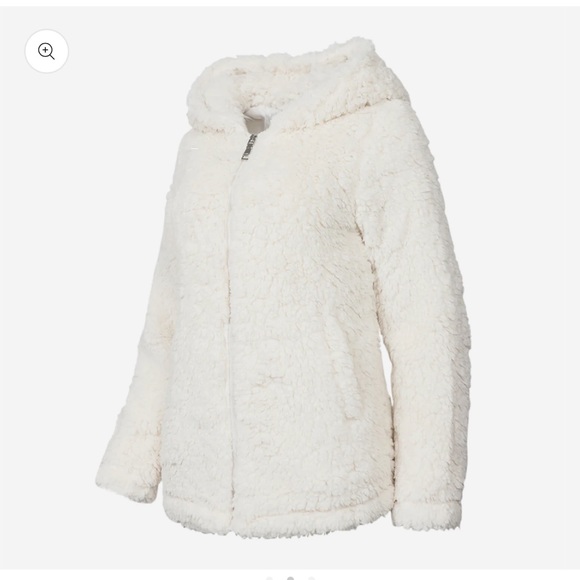 Madden Girl Women's Sherpa Zip Up Jacket XS - Picture 3 of 5